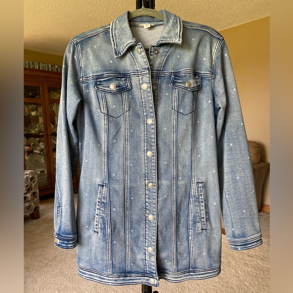 Tribal Jean Jacket EUC Denim P/S/M